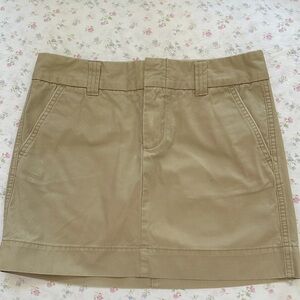 Gap Favorite Chino Classic Khaki Women's Y2K Mini Skirt